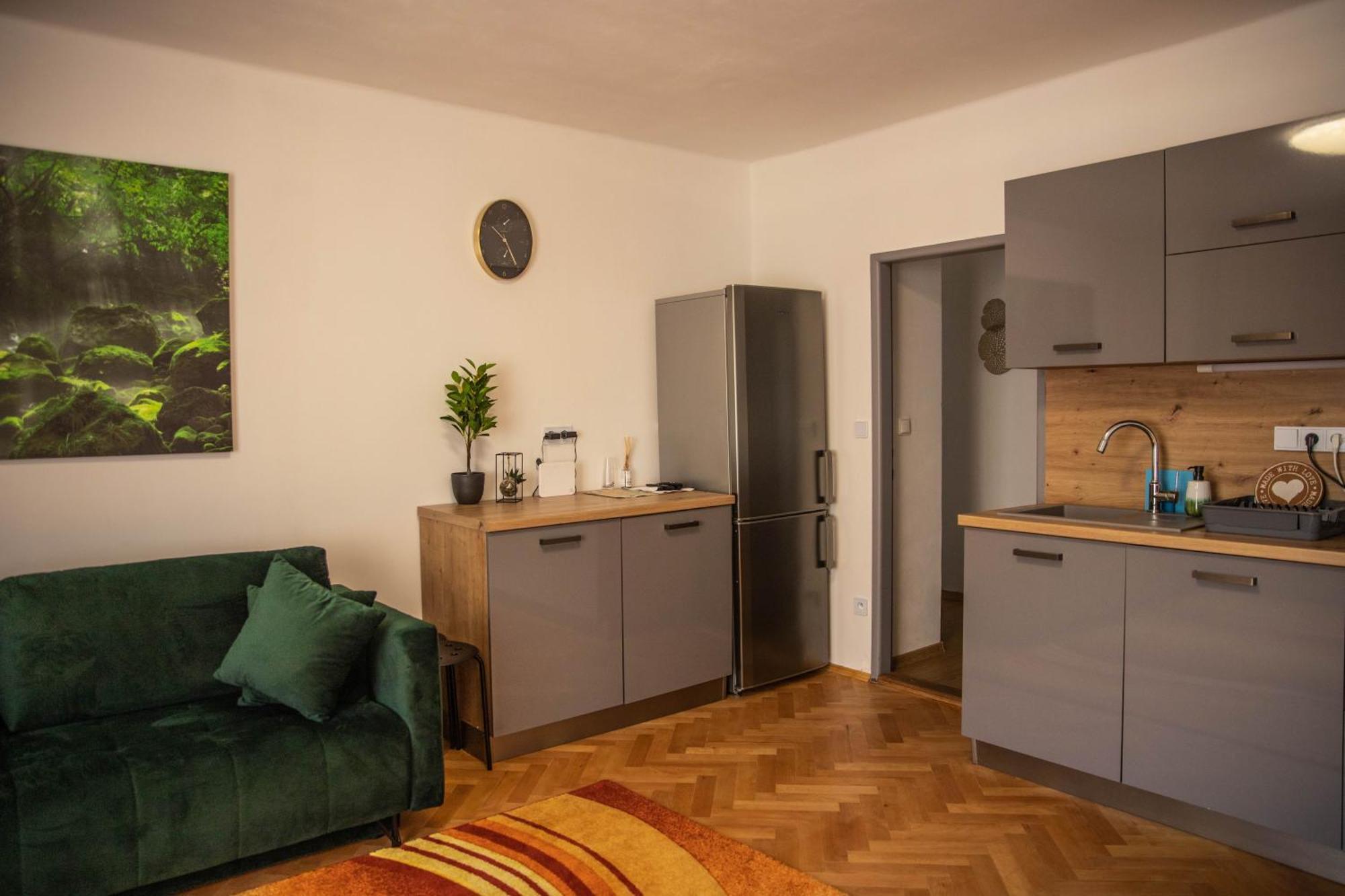 Prostorny Byt V Centru U Reky, 2 Loznice, Balkon Градец-Кралове Экстерьер фото